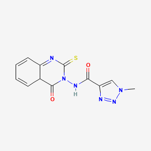 molecular formula C12H10N6O2S B2900187 1-methyl-N-(4-oxo-2-sulfanylidene-1,2,3,4-tetrahydroquinazolin-3-yl)-1H-1,2,3-triazole-4-carboxamide CAS No. 2319877-22-8