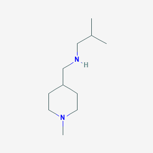 molecular formula C11H24N2 B2900200 2-methyl-N-((1-methylpiperidin-4-yl)methyl)propan-1-amine CAS No. 1305570-18-6