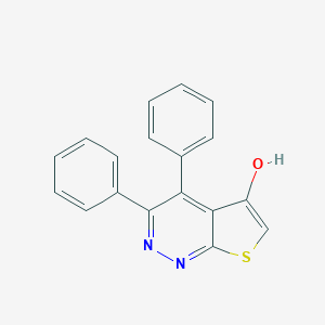 molecular formula C18H12N2OS B290021 3,4-Diphenylthieno[2,3-c]pyridazine-5-ol 