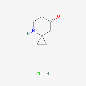 molecular formula C7H12ClNO B2900235 4-Azaspiro[2.5]octan-7-one;hydrochloride CAS No. 2306277-85-8