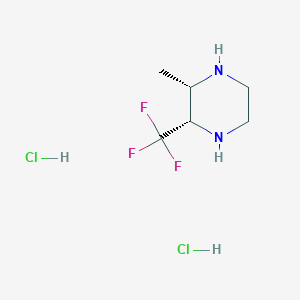 (2S,3S)-2-Methyl-3-(trifluoromethyl)piperazine;dihydrochloride