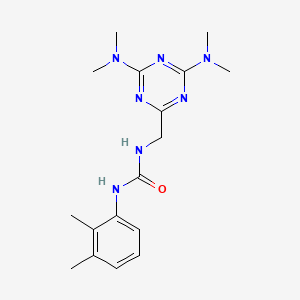 1-((4,6-Bis(dimethylamino)-1,3,5-triazin-2-yl)methyl)-3-(2,3-dimethylphenyl)urea