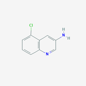 molecular formula C9H7ClN2 B2900248 5-Chloroquinolin-3-amine CAS No. 1416437-91-6