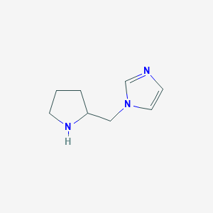 molecular formula C8H13N3 B2900249 1-(吡咯烷-2-基甲基)-1H-咪唑 CAS No. 1177355-18-8