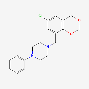 B2900282 1-[(6-chloro-4H-1,3-benzodioxin-8-yl)methyl]-4-phenylpiperazine CAS No. 929380-48-3