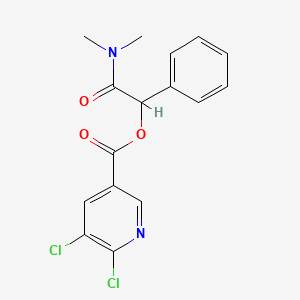 molecular formula C16H14Cl2N2O3 B2900308 (Dimethylcarbamoyl)(phenyl)methyl 5,6-dichloropyridine-3-carboxylate CAS No. 1223718-96-4