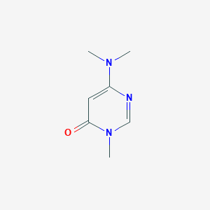 molecular formula C7H11N3O B2900318 6-(dimethylamino)-3-methylpyrimidin-4(3H)-one CAS No. 1075-42-9