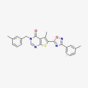 5-methyl-3-(3-methylbenzyl)-6-[3-(3-methylphenyl)-1,2,4-oxadiazol-5-yl]thieno[2,3-d]pyrimidin-4(3H)-one