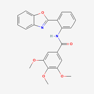 N-[2-(1,3-benzoxazol-2-yl)phenyl]-3,4,5-trimethoxybenzamide