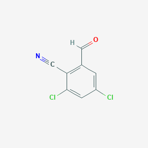 molecular formula C8H3Cl2NO B2900339 2,4-Dichloro-6-formylbenzonitrile CAS No. 2248307-80-2