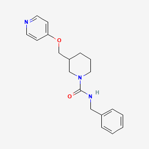 molecular formula C19H23N3O2 B2900341 N-Benzyl-3-(pyridin-4-yloxymethyl)piperidine-1-carboxamide CAS No. 2380044-02-8