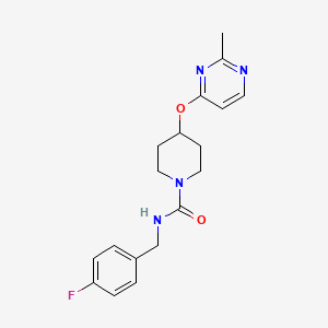 N-(4-fluorobenzyl)-4-((2-methylpyrimidin-4-yl)oxy)piperidine-1-carboxamide