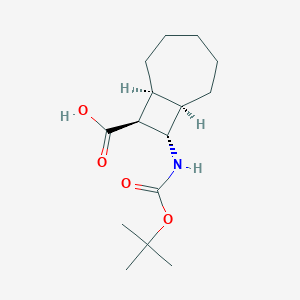 (1R,7S,8S,9S)-9-[(2-Methylpropan-2-yl)oxycarbonylamino]bicyclo[5.2.0]nonane-8-carboxylic acid