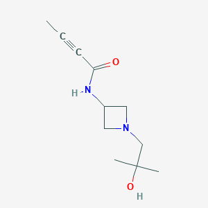 N-[1-(2-Hydroxy-2-methylpropyl)azetidin-3-yl]but-2-ynamide