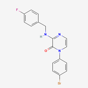 1-(4-bromophenyl)-3-((4-fluorobenzyl)amino)pyrazin-2(1H)-one