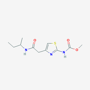 molecular formula C11H17N3O3S B2900381 Methyl (4-(2-(sec-butylamino)-2-oxoethyl)thiazol-2-yl)carbamate CAS No. 953135-88-1