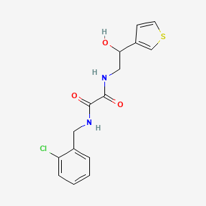 molecular formula C15H15ClN2O3S B2900394 N1-(2-chlorobenzyl)-N2-(2-hydroxy-2-(thiophen-3-yl)ethyl)oxalamide CAS No. 1251615-31-2