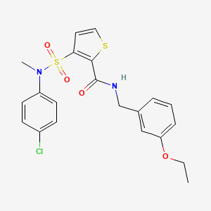 3-{[(4-chlorophenyl)(methyl)amino]sulfonyl}-N-(3-ethoxybenzyl)thiophene-2-carboxamide
