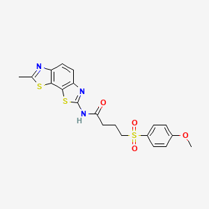4-((4-methoxyphenyl)sulfonyl)-N-(7-methylbenzo[1,2-d:4,3-d']bis(thiazole)-2-yl)butanamide