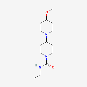 molecular formula C14H27N3O2 B2900448 N-ethyl-4-methoxy-[1,4'-bipiperidine]-1'-carboxamide CAS No. 1795491-93-8