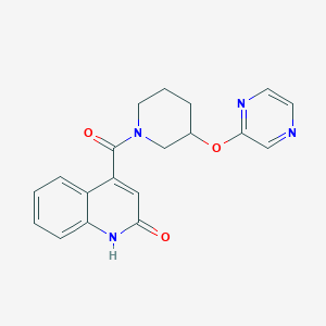 (2-Hydroxyquinolin-4-yl)(3-(pyrazin-2-yloxy)piperidin-1-yl)methanone
