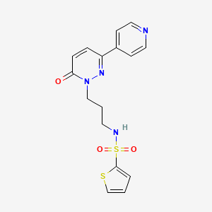 N-(3-(6-oxo-3-(pyridin-4-yl)pyridazin-1(6H)-yl)propyl)thiophene-2-sulfonamide