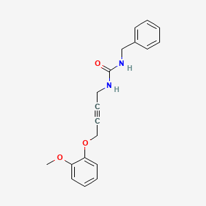 molecular formula C19H20N2O3 B2900504 1-Benzyl-3-(4-(2-methoxyphenoxy)but-2-yn-1-yl)urea CAS No. 1448050-96-1