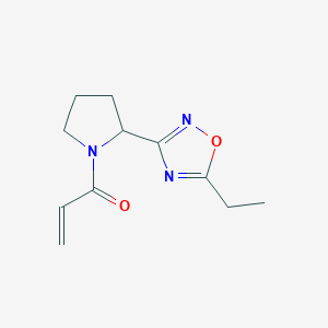 1-[2-(5-Ethyl-1,2,4-oxadiazol-3-yl)pyrrolidin-1-yl]prop-2-en-1-one