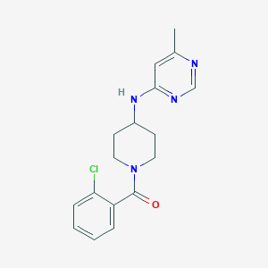 (2-Chlorophenyl)-[4-[(6-methylpyrimidin-4-yl)amino]piperidin-1-yl]methanone