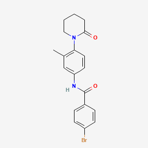 molecular formula C19H19BrN2O2 B2900509 4-bromo-N-(3-methyl-4-(2-oxopiperidin-1-yl)phenyl)benzamide CAS No. 923082-02-4