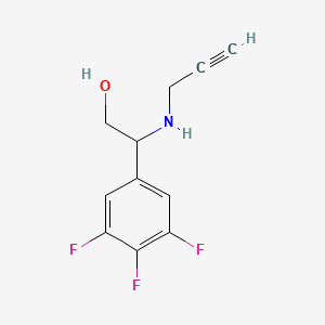 2-(Prop-2-ynylamino)-2-(3,4,5-trifluorophenyl)ethanol