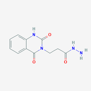 3-(2,4-Dioxo-1,2,3,4-tetrahydroquinazolin-3-yl)propanehydrazide