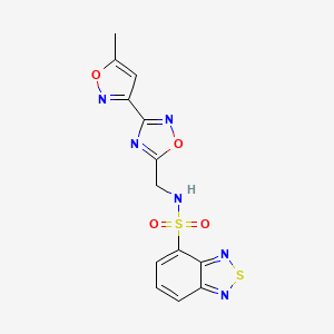 N-((3-(5-methylisoxazol-3-yl)-1,2,4-oxadiazol-5-yl)methyl)benzo[c][1,2,5]thiadiazole-4-sulfonamide