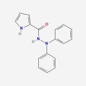 molecular formula C17H15N3O B2900527 N',N'-二苯基-1H-吡咯-2-甲酰肼 CAS No. 1259162-41-8