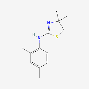 molecular formula C13H18N2S B2900536 N-(2,4-dimethylphenyl)-4,4-dimethyl-4,5-dihydro-1,3-thiazol-2-amine CAS No. 519150-59-5