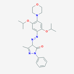 4-{[2,5-diisopropoxy-4-(4-morpholinyl)phenyl]diazenyl}-5-methyl-2-phenyl-2,4-dihydro-3H-pyrazol-3-one