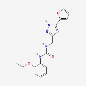 1-(2-ethoxyphenyl)-3-((5-(furan-2-yl)-1-methyl-1H-pyrazol-3-yl)methyl)urea