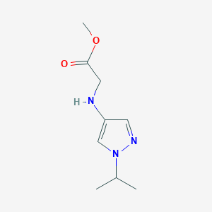 Methyl 2-[(1-propan-2-ylpyrazol-4-yl)amino]acetate
