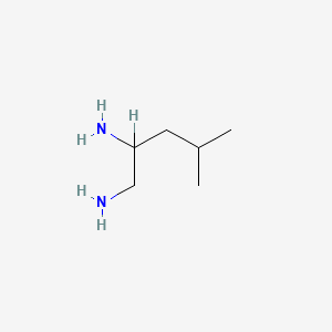 molecular formula C6H16N2 B2900564 4-Methylpentane-1,2-diamine CAS No. 156428-49-8
