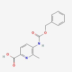 6-Methyl-5-(phenylmethoxycarbonylamino)pyridine-2-carboxylic acid