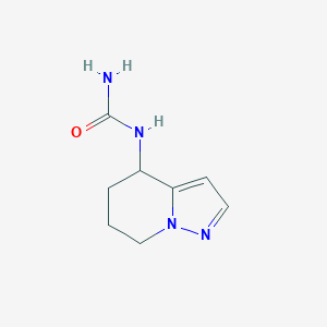 molecular formula C8H12N4O B2900596 4,5,6,7-Tetrahydropyrazolo[1,5-a]pyridin-4-ylurea CAS No. 2408970-54-5