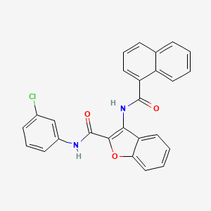 3-(1-naphthamido)-N-(3-chlorophenyl)benzofuran-2-carboxamide