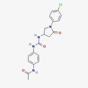 N-(4-(3-(1-(4-chlorophenyl)-5-oxopyrrolidin-3-yl)ureido)phenyl)acetamide