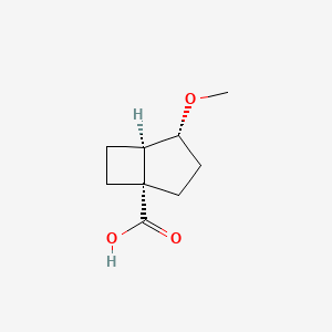 molecular formula C9H14O3 B2900613 (1S,4R,5R)-4-Methoxybicyclo[3.2.0]heptane-1-carboxylic acid CAS No. 2445749-59-5