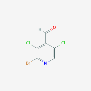 molecular formula C6H2BrCl2NO B2900615 2-Bromo-3,5-dichloroisonicotinaldehyde CAS No. 1227584-22-6