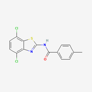 N-(4,7-dichloro-1,3-benzothiazol-2-yl)-4-methylbenzamide