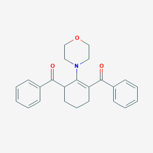 molecular formula C24H25NO3 B290063 [3-Benzoyl-2-(4-morpholinyl)-2-cyclohexen-1-yl](phenyl)methanone 
