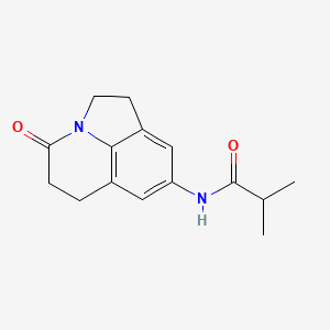N-(4-oxo-2,4,5,6-tetrahydro-1H-pyrrolo[3,2,1-ij]quinolin-8-yl)isobutyramide
