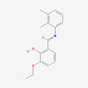 molecular formula C17H19NO2 B2900642 2-{(E)-[(2,3-dimethylphenyl)imino]methyl}-6-ethoxyphenol CAS No. 1232818-52-8