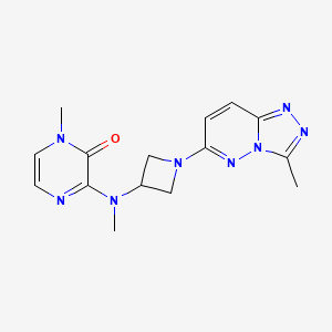 1-Methyl-3-[methyl(1-{3-methyl-[1,2,4]triazolo[4,3-b]pyridazin-6-yl}azetidin-3-yl)amino]-1,2-dihydropyrazin-2-one